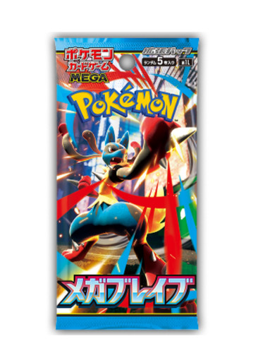 Бустер-пак Pokemon TCG Mega Brave японська версія (SV8-MEGABRAVE-1BK-JP)