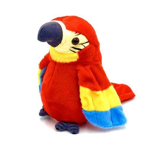 Игрушка интерактивная говорящий Попугай Parrot Talking Красный - фото 1