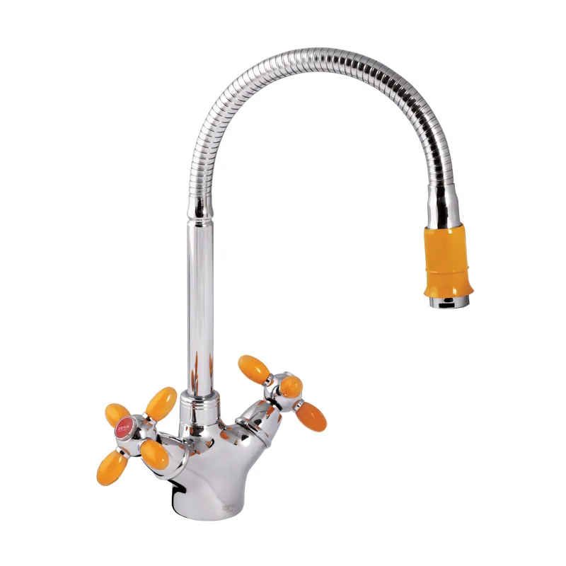 Смеситель для кухни Zerix Z5860-10 Оранжевый (ZX0350)