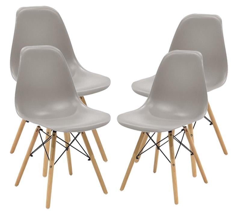 Кресло для кухни на ножках Bonro В-173 Full KD 4 шт. Коричневый (4137)