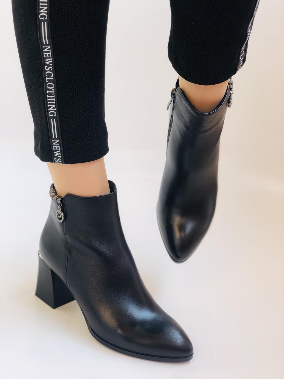 Ботильйоны женские осенние Nadi Bella р. 37 24,0 см Черный (2322) - фото 5