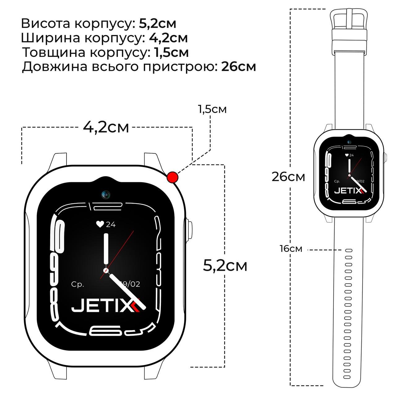 Смарт-годинник дитячий JETIX G99 зі змінним корпусом GPS 4G відеодзвінком і вологозахистом Pink (10985367) - фото 10