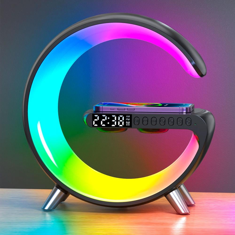 Лампа-ночник настольная смарт с беспроводной зарядкой и Bluetooth колонкой EVIO Quality Черный Лампа-ночник настольная смарт с беспроводной зарядкой и Bluetooth колонкой EVIO Quality Черный