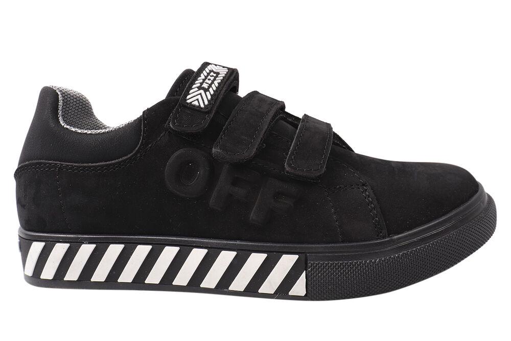 Кеди чоловічі Cros Sav зі шкіри на низькому ходу на шнурівці р. 36 Чорний (24-21DTC) - фото 3 Кеди чоловічі Cros Sav зі шкіри на низькому ходу на шнурівці р. 36 Чорний (24-21DTC) - фото 3