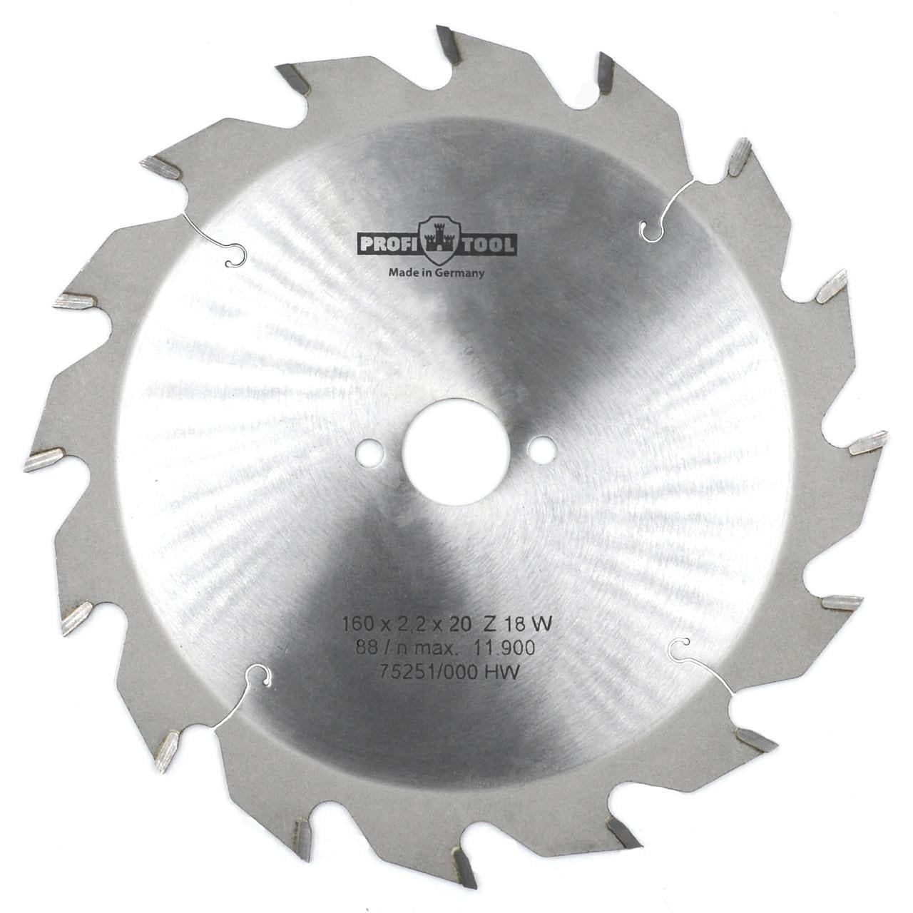 Диск пиляльний PROFITOOL Z 16 W 160х2,2х1,4х20 мм (2116007) Диск пиляльний PROFITOOL Z 16 W 160х2,2х1,4х20 мм (2116007)