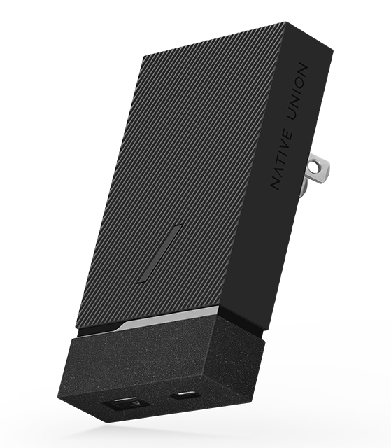 2-портовая настенная зарядная станция Native Union Smart Charger PD 20W, Slate (SMART-PD-GRY-V2)