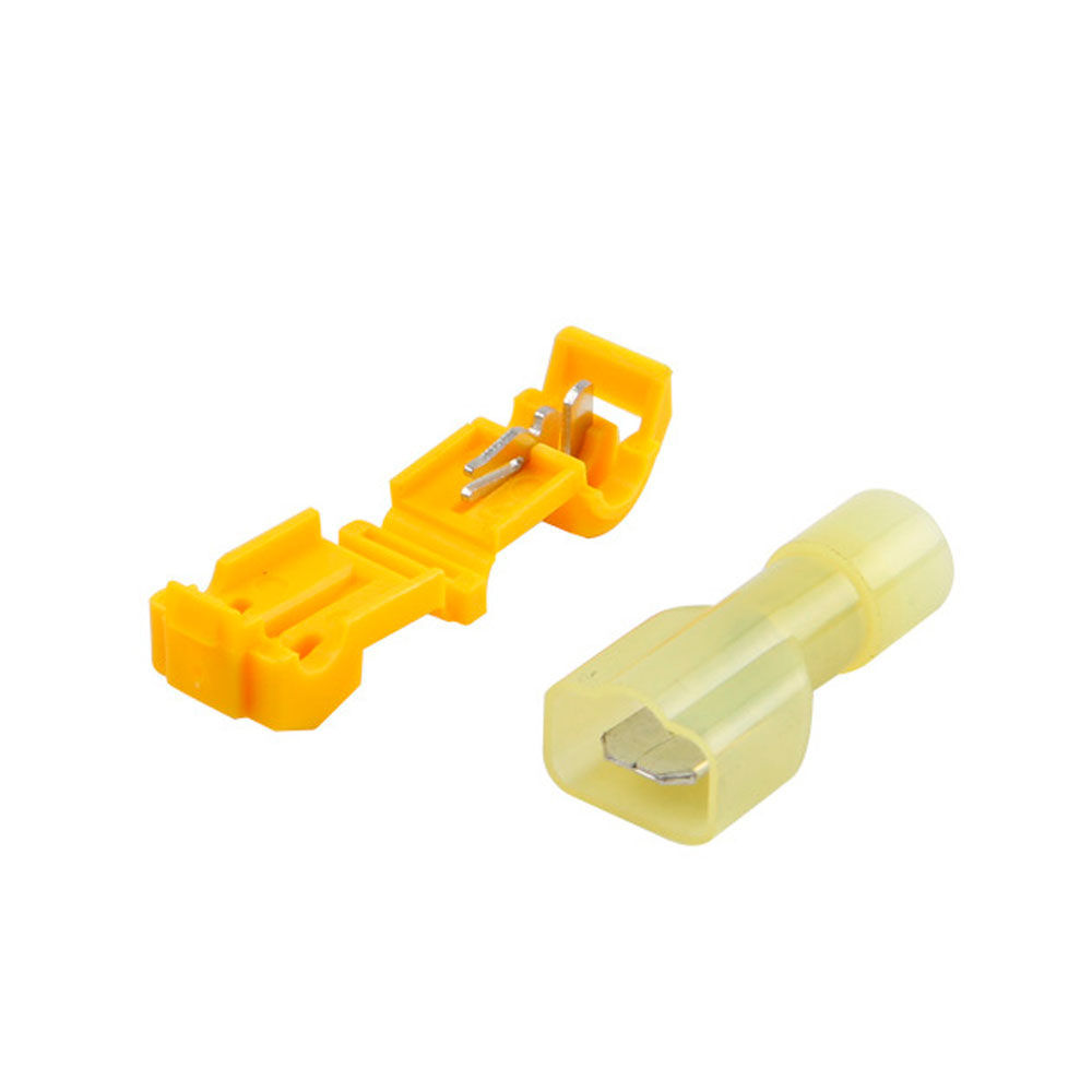 Клеммы обжимные VOLTRONIC T-образные 105°C 24A/600V Желтый (YUT_V2300)