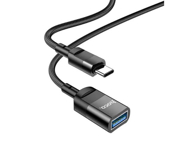 Кабель USB Hoco U107 USB3.0 to Type-C 3A 1,2 м Black
