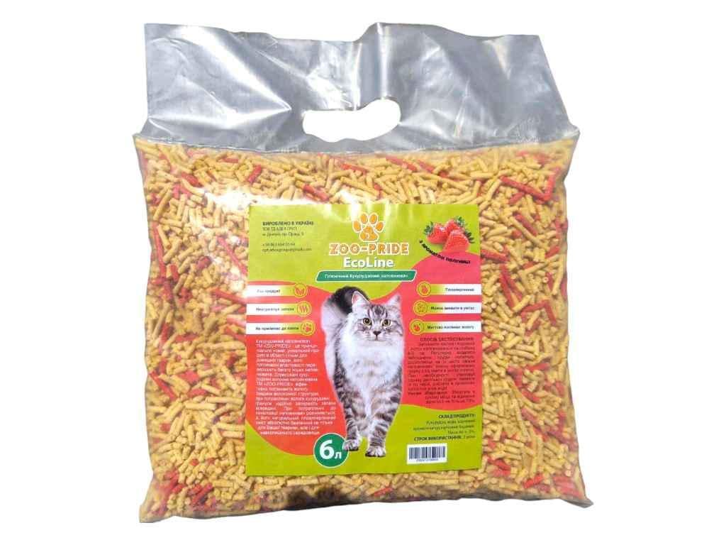 Наполнитель Zoo-Pride кукурузный 2,5 кг с ароматом клубники (1044844) Наполнитель Zoo-Pride кукурузный 2,5 кг с ароматом клубники (1044844)