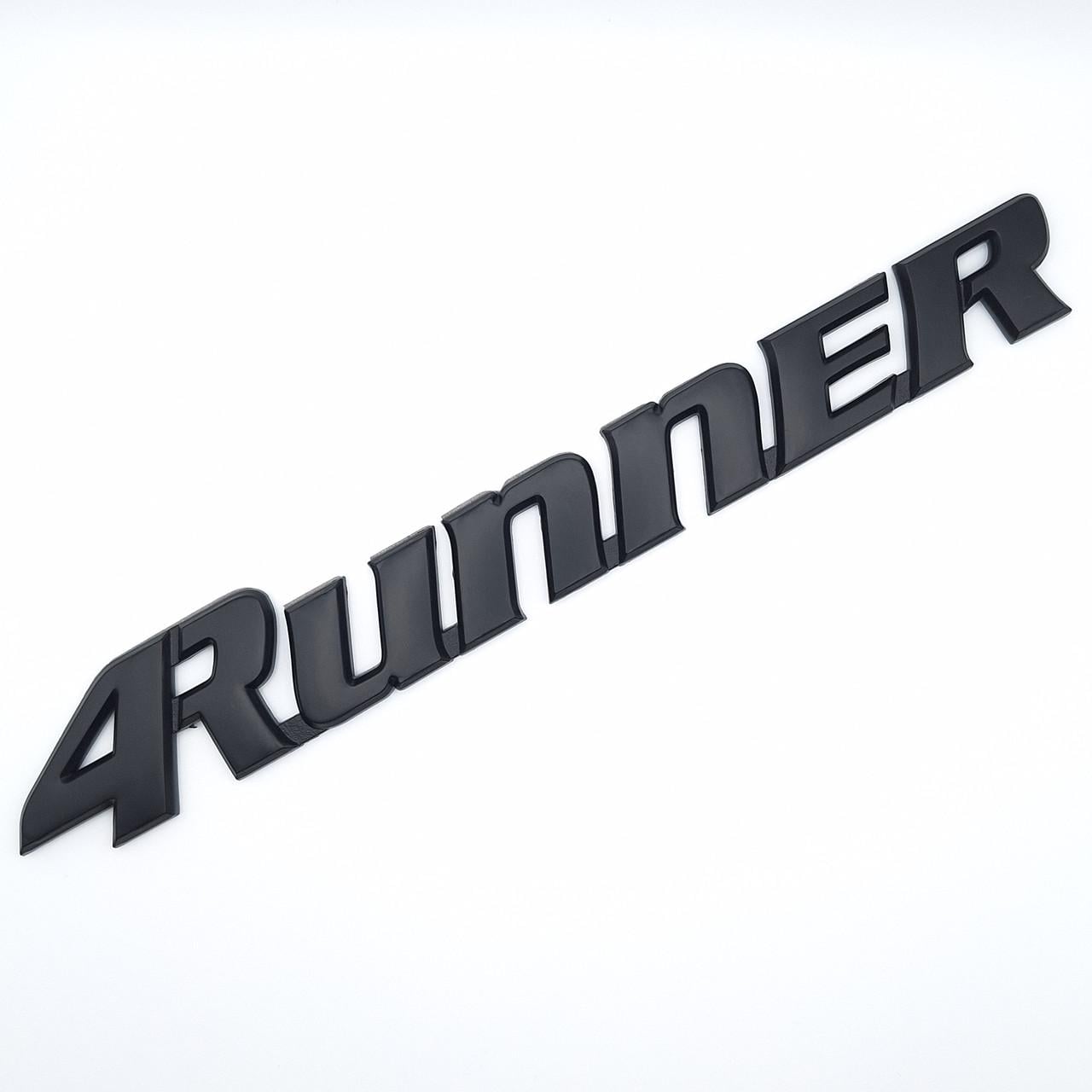 Эмблема надпись 4runner Toyota на багажник 25,3х2,5 см Черный матовый (2343748250)