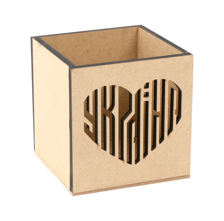 Стакан для декупажа Rosa Talent Украина МДФ 10х10х10 см (4823100250986)