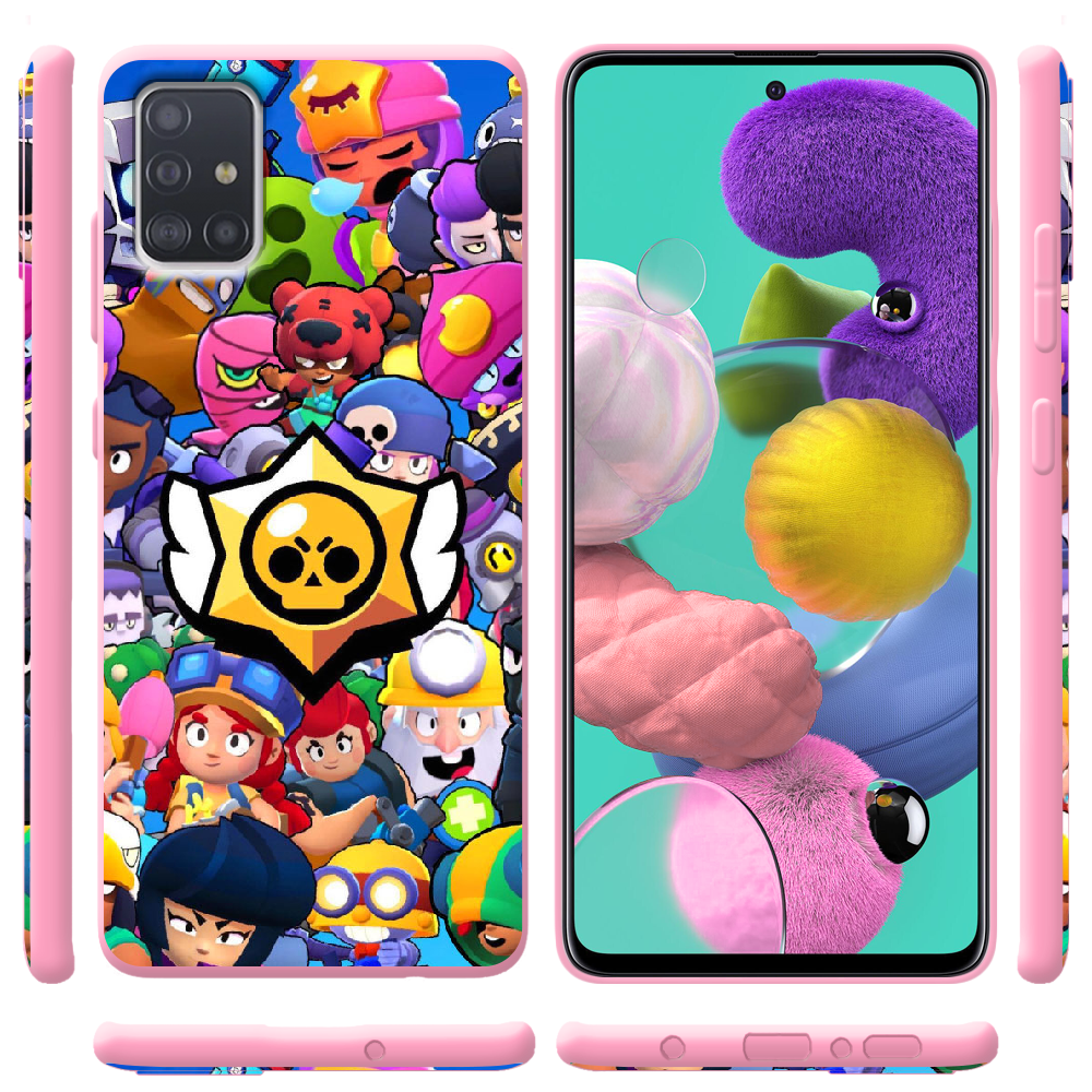 Чехол Boxface Samsung A515 Galaxy A51 Brawl Stars Розовый силикон (38808-up2389-41817) - фото 2