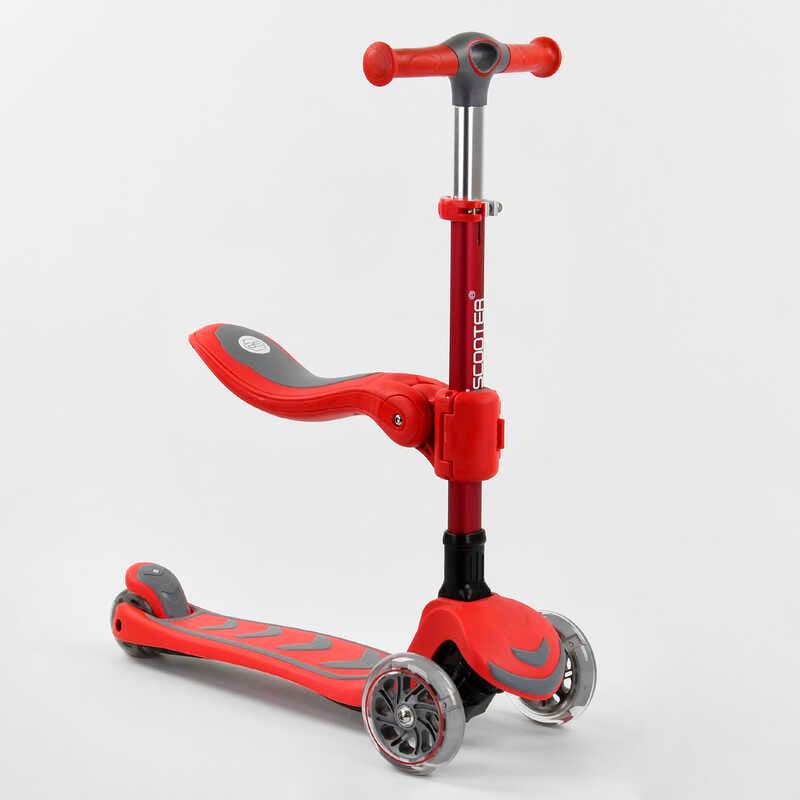Самокат триколісний Best Scooter Т-06188 d 12 см Червоний