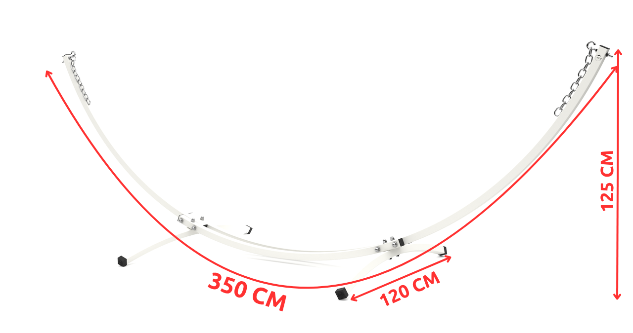 Стійка для двомісного гамака WCG металева з кріпленням для дому/дачі/саду Білий (WCGR-WH1) - фото 12 Стійка для двомісного гамака WCG металева з кріпленням для дому/дачі/саду Білий (WCGR-WH1) - фото 12