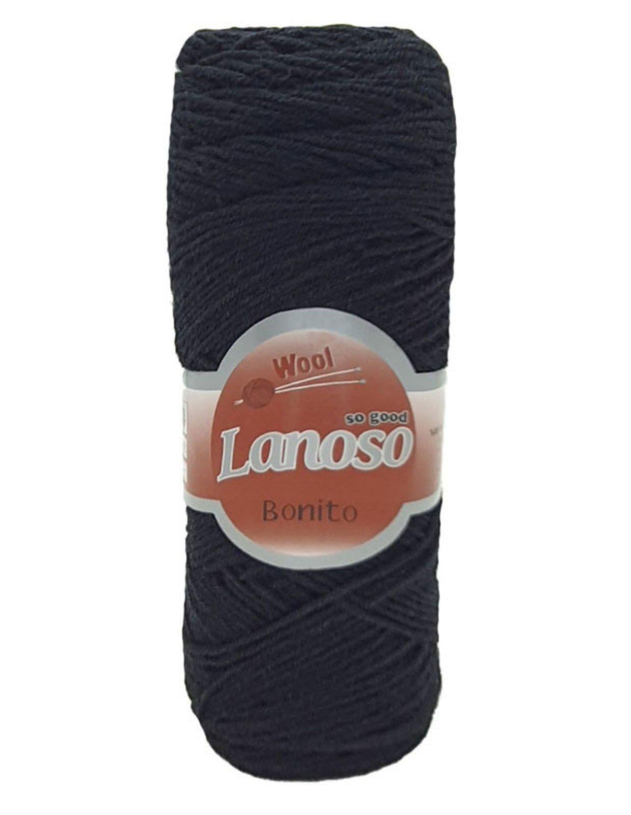 Пряжа Lanoso Bonito Черний (24937308)
