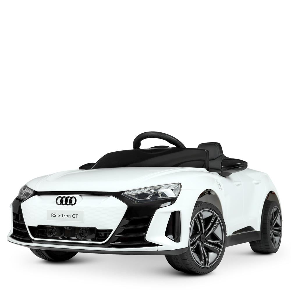 Детский электромобиль M 4938EBLR-1 в стиле Audi E-Tron 2 моторы/кожаное сиденье Белый (33063916)