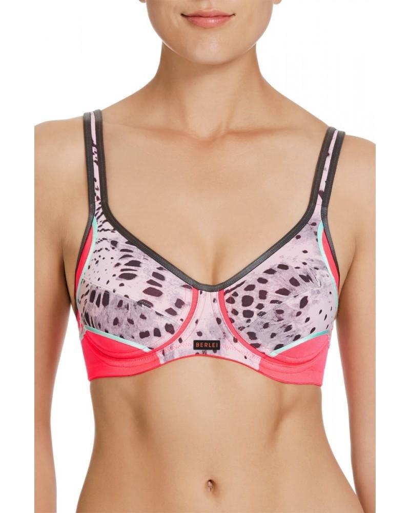 Cпортивный топ Berlei Electrify Underwire Print Y556WP 70D Wild Corrosion Black (9312688980200)