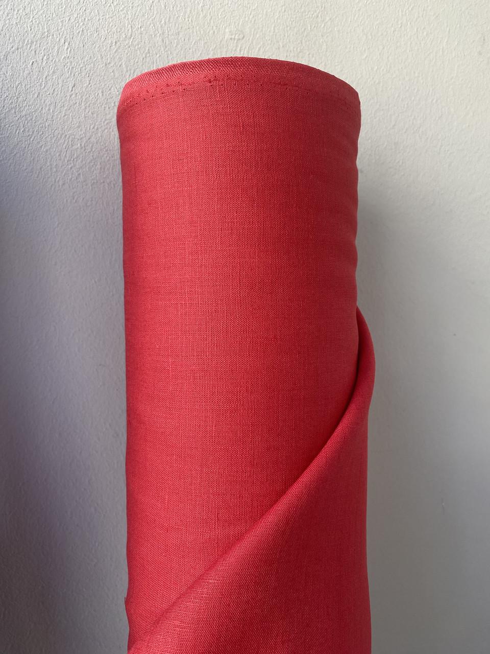 Ткань костюмная LINEN PLUS льняная 143 см 1427 Красный - фото 6 Ткань костюмная LINEN PLUS льняная 143 см 1427 Красный - фото 6