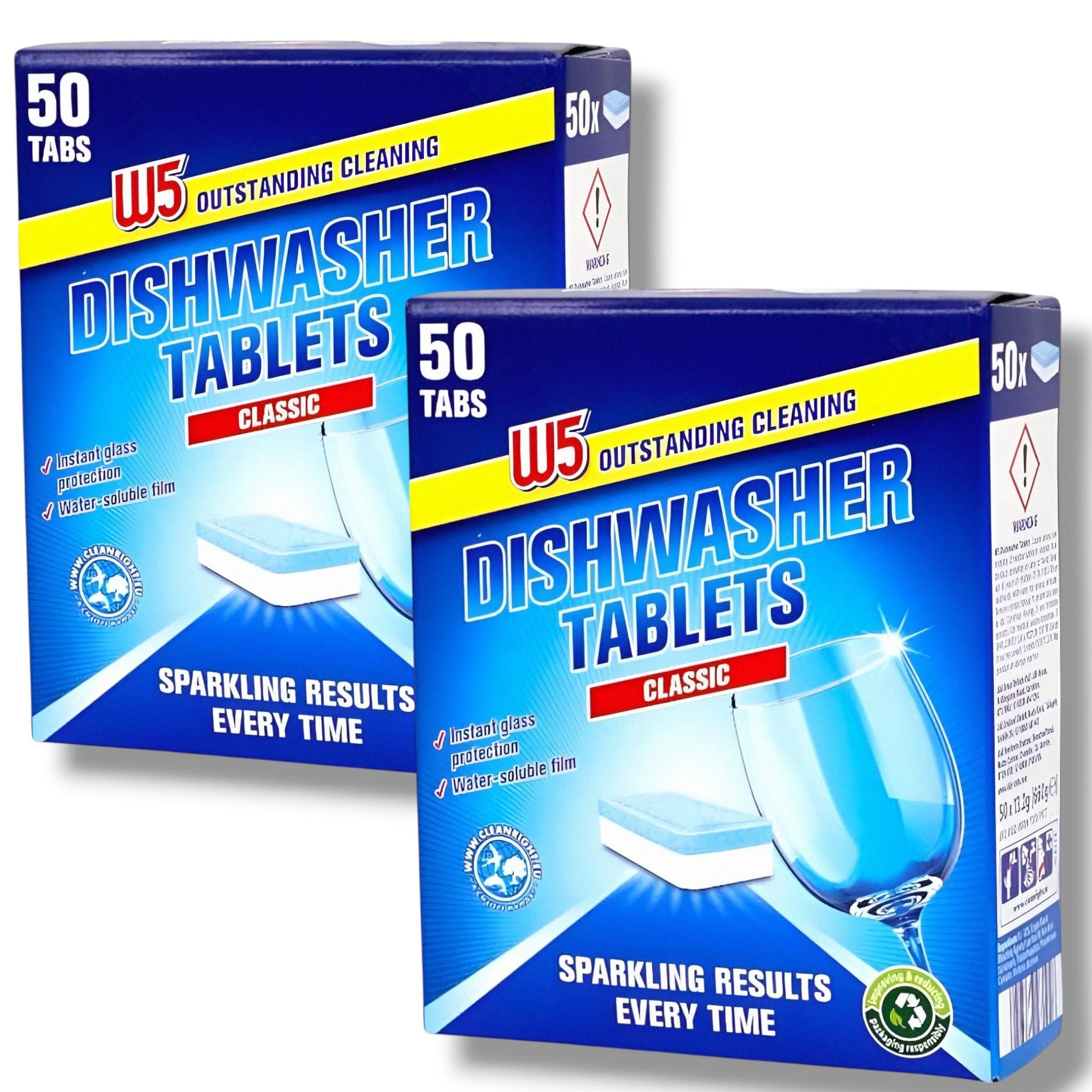 Набор таблеток для посудомойки W5 Classic/60 таб. 750 г 2 уп. (77073w5-2)