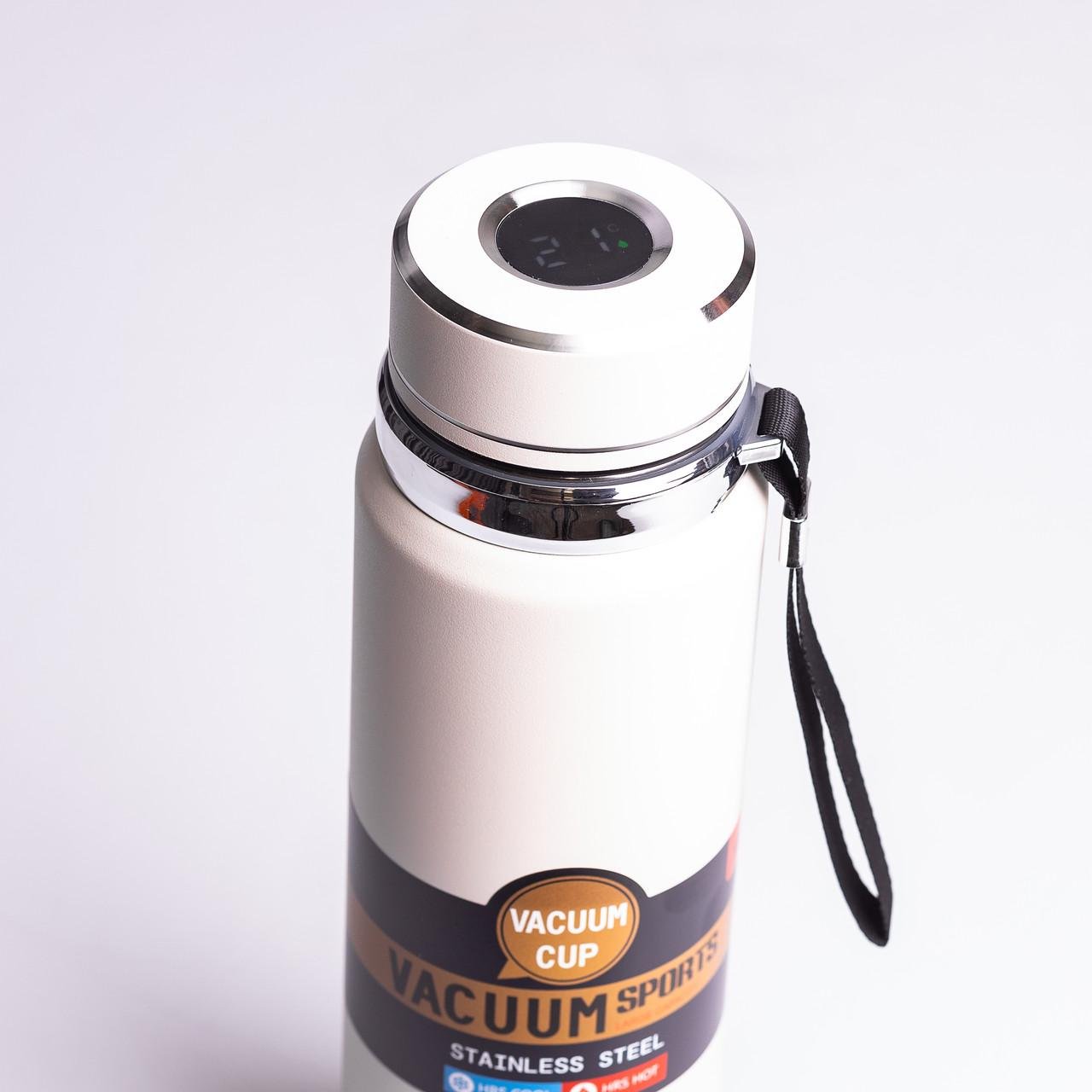 Термос Vacuum Sports с датчиком температуры 1 л Белый - фото 3 Термос Vacuum Sports с датчиком температуры 1 л Белый - фото 3