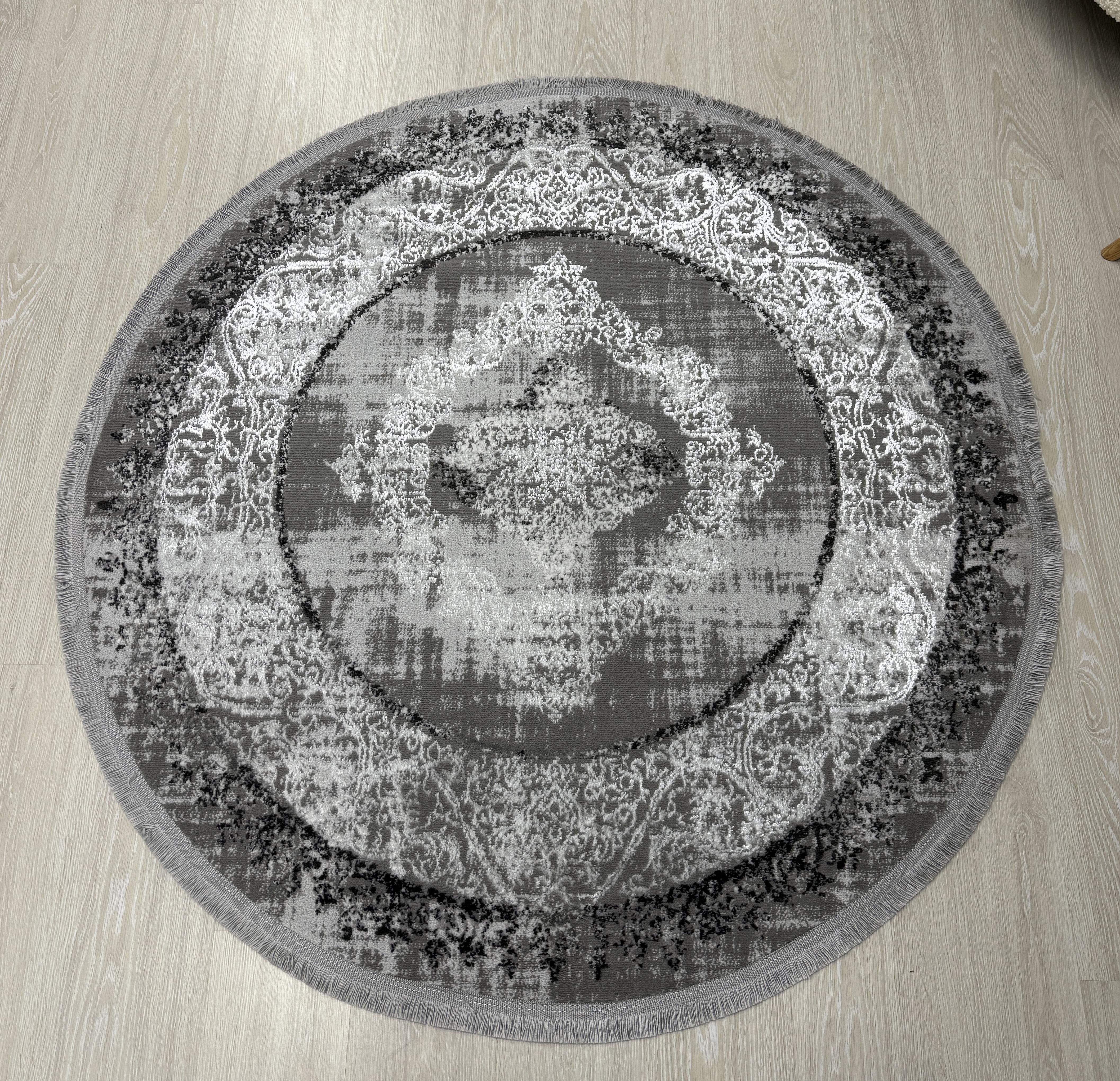 Ковер Mars с невысоким ворсом 200x200 см круг Серый (B251BKG/AGS13) - фото 12 Ковер Mars с невысоким ворсом 200x200 см круг Серый (B251BKG/AGS13) - фото 12