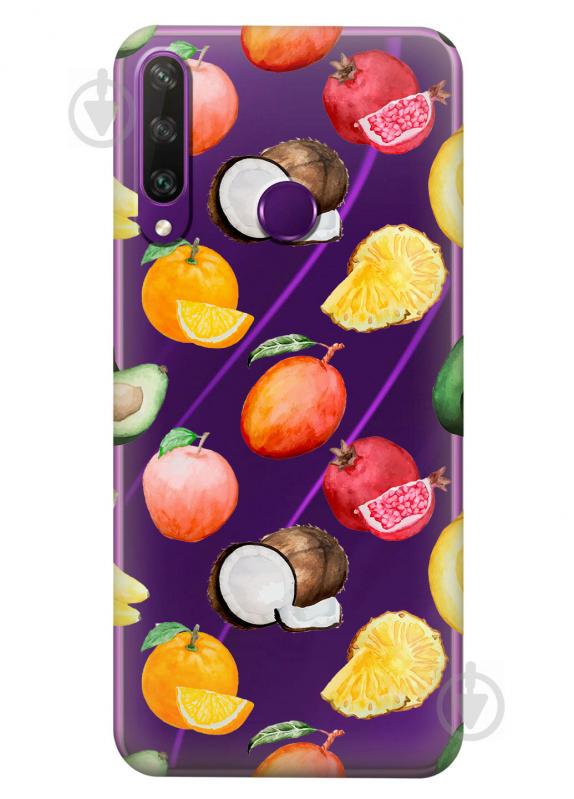 Прозорий силіконовий чохол iSwag для Huawei Y6p - Фрукти (KS2331) Прозорий силіконовий чохол iSwag для Huawei Y6p - Фрукти (KS2331)