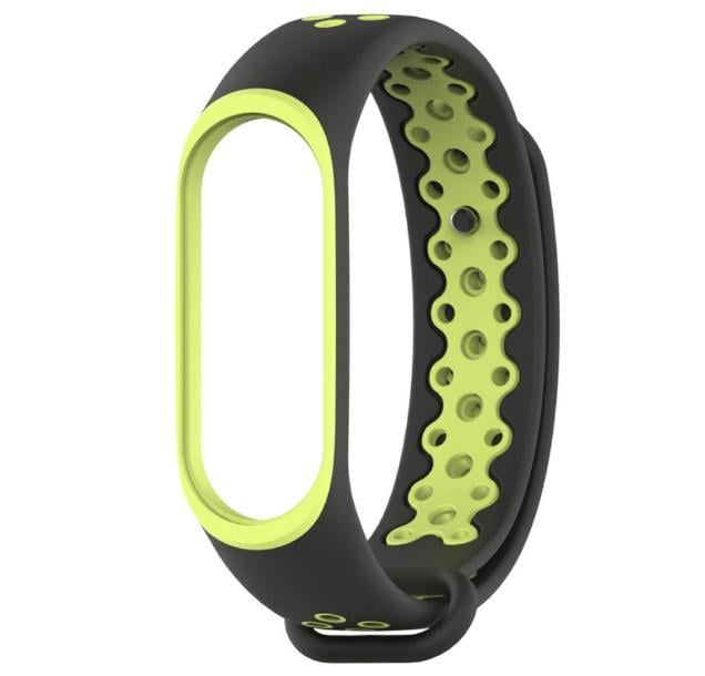 Силиконовый ремешок Primo Perfor Sport для фитнес-браслета Xiaomi Mi Band 4 Black/Green (1007373771)