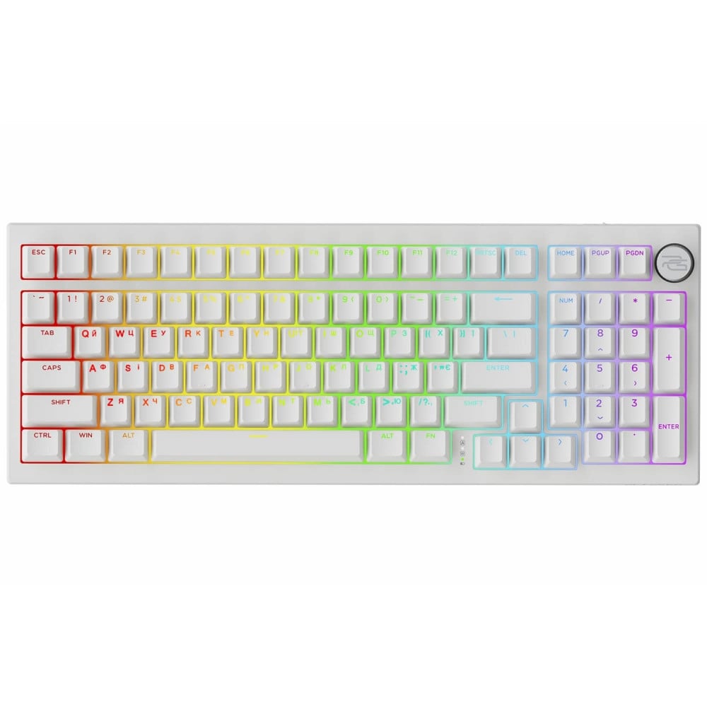 Клавіатура бездротова Proove Gaming Slicker Special Edition Ukraine Layout white (647930003)