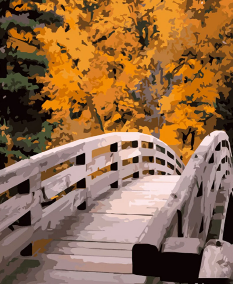 Картина по номерам Strateg Осенний парк 40x50 см (GS721)