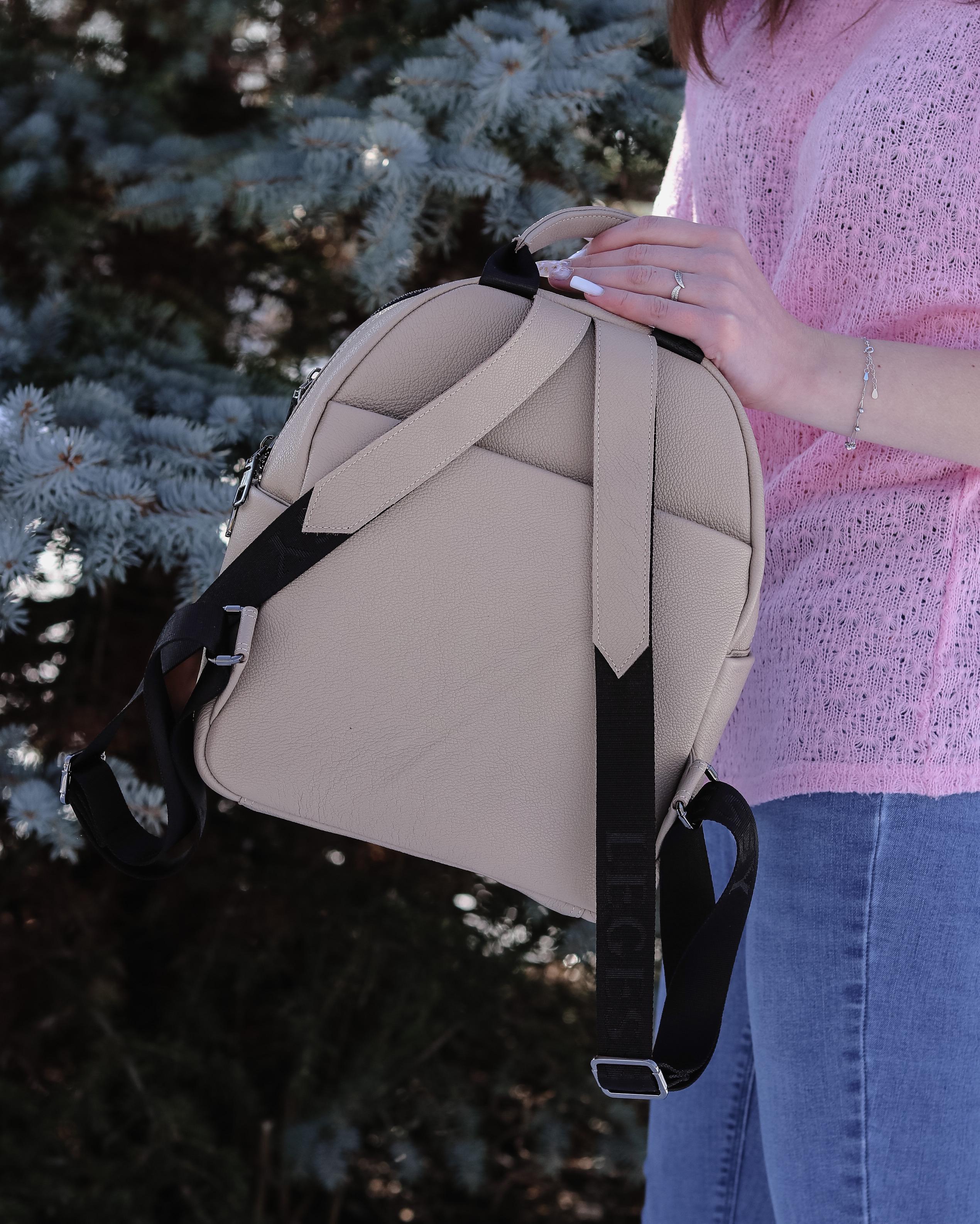 Рюкзак женский кожаный Legessy F 63 Beige (F 63 Beige) - фото 4