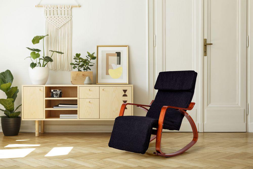 Качели Homart HMRC-026 Черный с темным деревом (9306) - фото 6 Качели Homart HMRC-026 Черный с темным деревом (9306) - фото 6