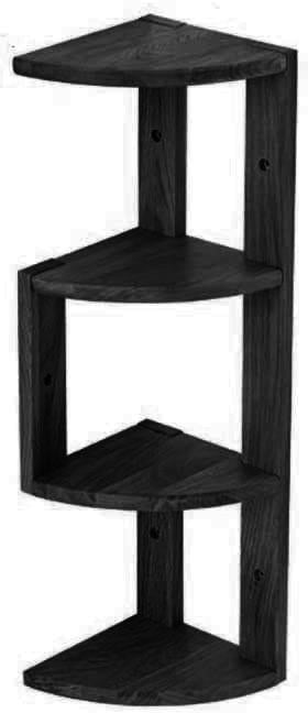 Полка настенная угловая из дерева Тавера Венге (УНП-002812)