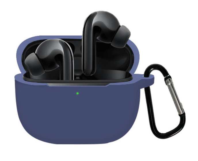 Чехол-накладка DK Silicone Candy Friendly с карабином для Xiaomi FlipBuds Pro Dark blue
