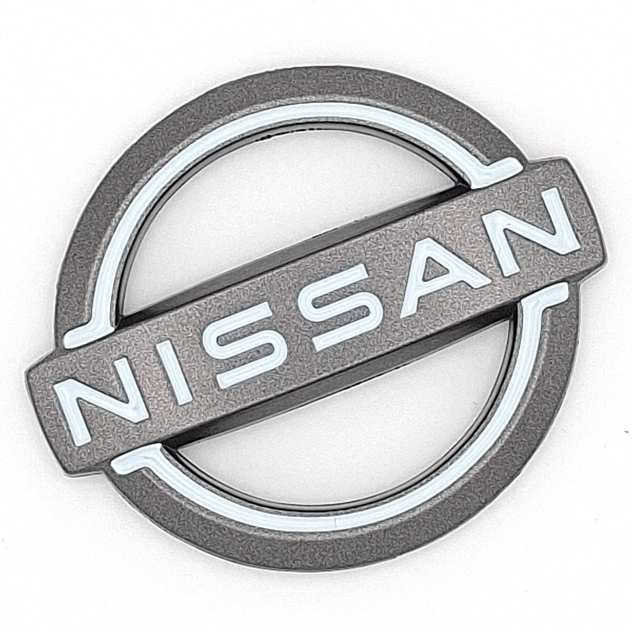 Эмблема руля Nissan ABS Серый матовый 56х48 мм (2860703812)