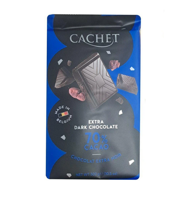 Екстра чорний шоколад Cachet 70% какао 300 г (13309444)