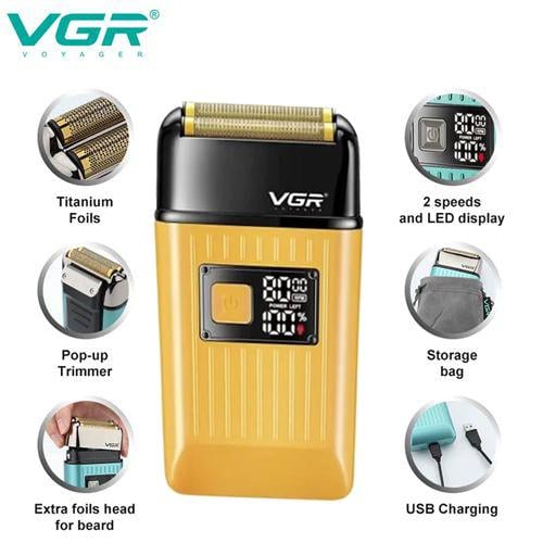 Шейвер VGR V-357 waterproof IPX6 Gold (582668) - фото 3