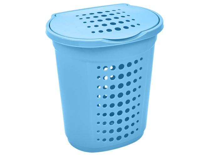 Корзина для белья 50х39х57,5 см 60 л Голубой (MAN-27309)
