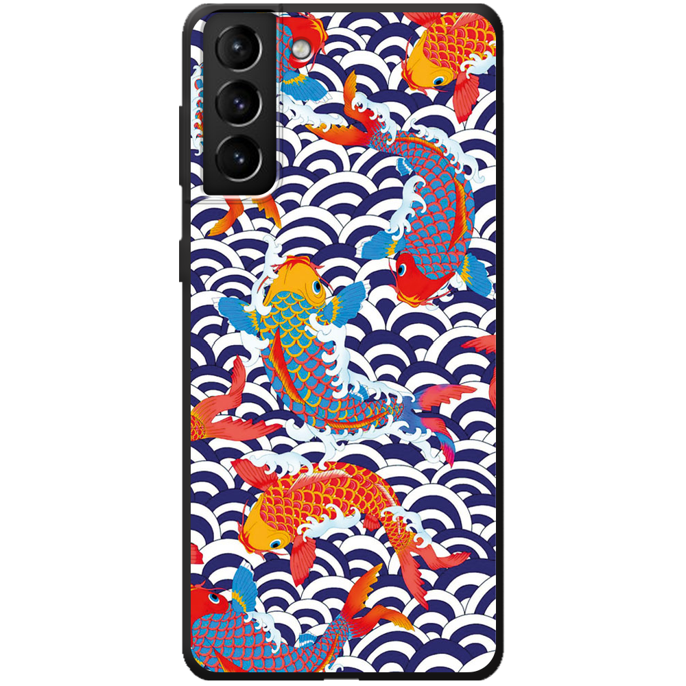 Чохол BoxFace Samsung G996 Galaxy S21 Plus Koi Fish Чорний силікон (41718-up2477-44006)