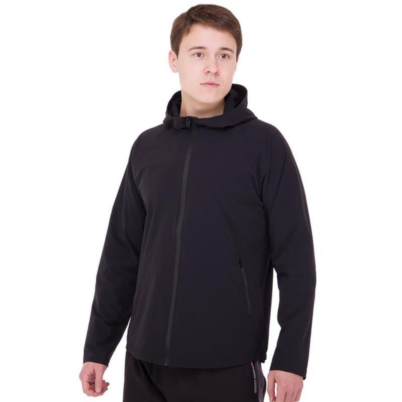 Кофта спортивна Jason 1003 на блискавці з капюшоном M Чорний (06508394)