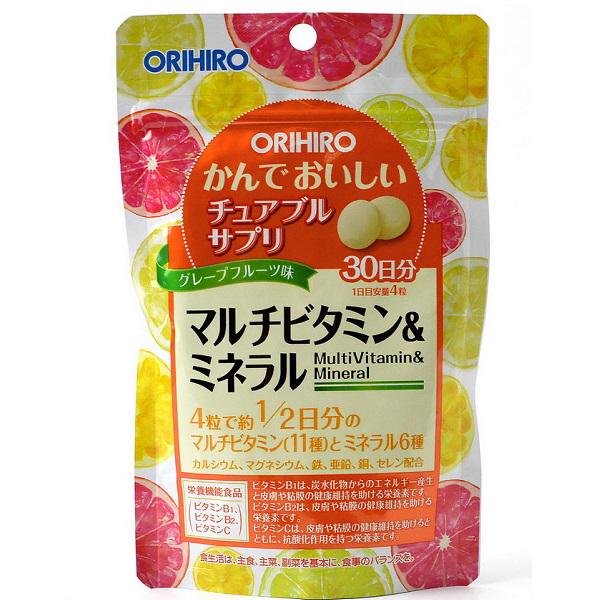 Мультивитамины Orihiro Multivitamins & Minerals 500 мг 120 Tabs Grapefruit Мультивитамины Orihiro Multivitamins & Minerals 500 мг 120 Tabs Grapefruit