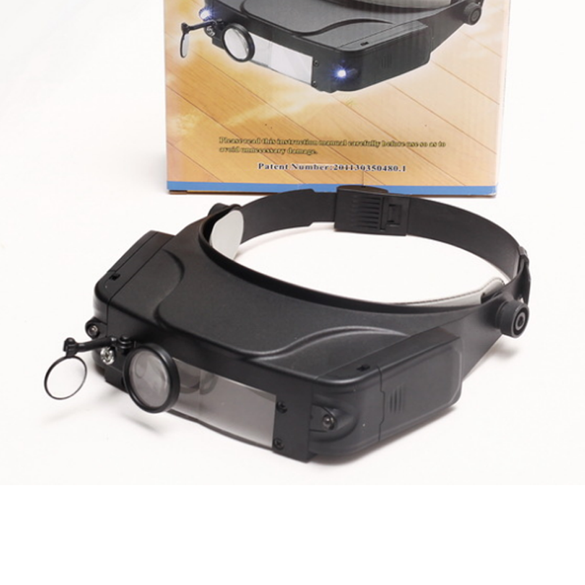 Лупа бинокулярная налобная Aoyu MG81007-C с LED подсветкой/монокуляром/зеркалом 1,5X/3X/9,5X/11X Black (160409) - фото 6 Лупа бинокулярная налобная Aoyu MG81007-C с LED подсветкой/монокуляром/зеркалом 1,5X/3X/9,5X/11X Black (160409) - фото 6