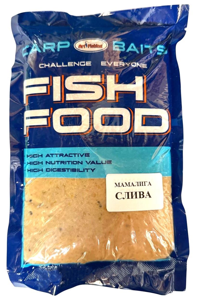 Мамалыга Art Fishing вкус Слива 500 г готовая рыболовная насадка и прикормка Мамалыга Art Fishing вкус Слива 500 г готовая рыболовная насадка и прикормка