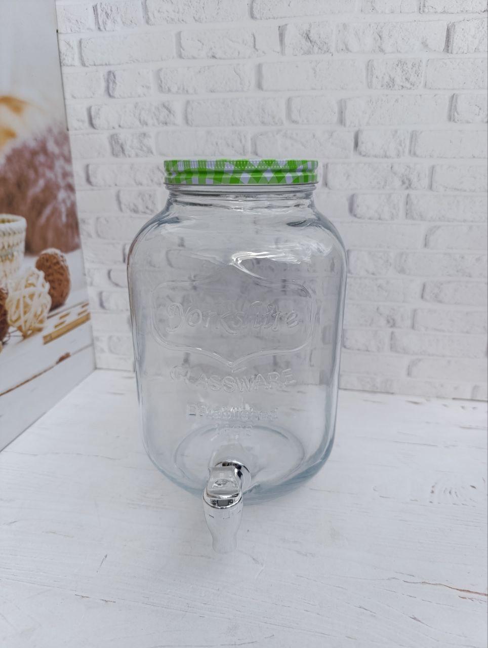 Лимонадник SNT 9038-1 стеклянный 4 л Прозрачный (9038-1)