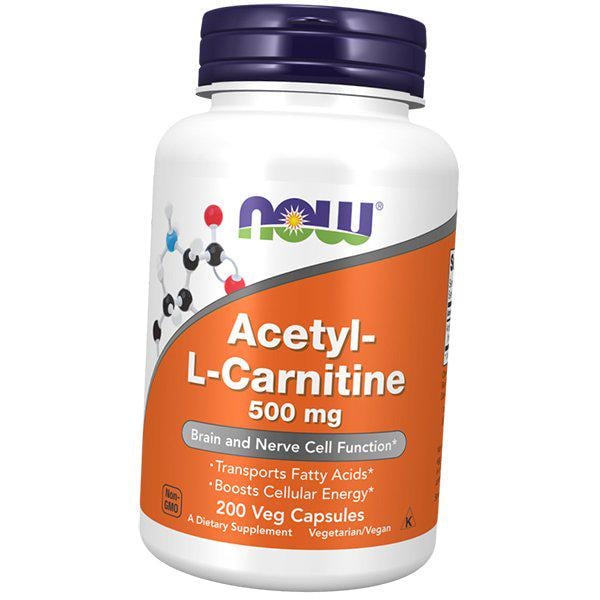 Ацетил L карнитин Acety L-Carnitine 500 200 вег. капс. (72128070) - фото 1