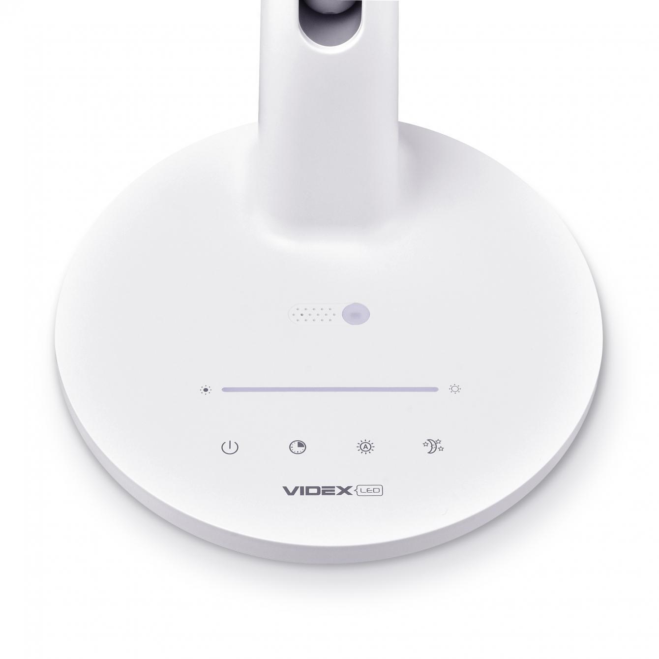 Настольная лампа Videx VL-TF10W 19 Вт 4000 K Белая (25050) - фото 3 Настольная лампа Videx VL-TF10W 19 Вт 4000 K Белая (25050) - фото 3