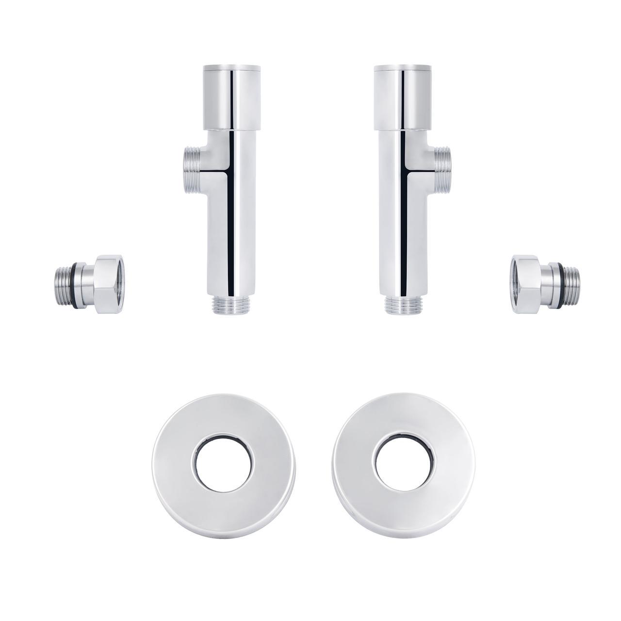 Комплект кранів SD Forte 1/2" НР для рушникосушарки кутовий (SF395W15) - фото 5