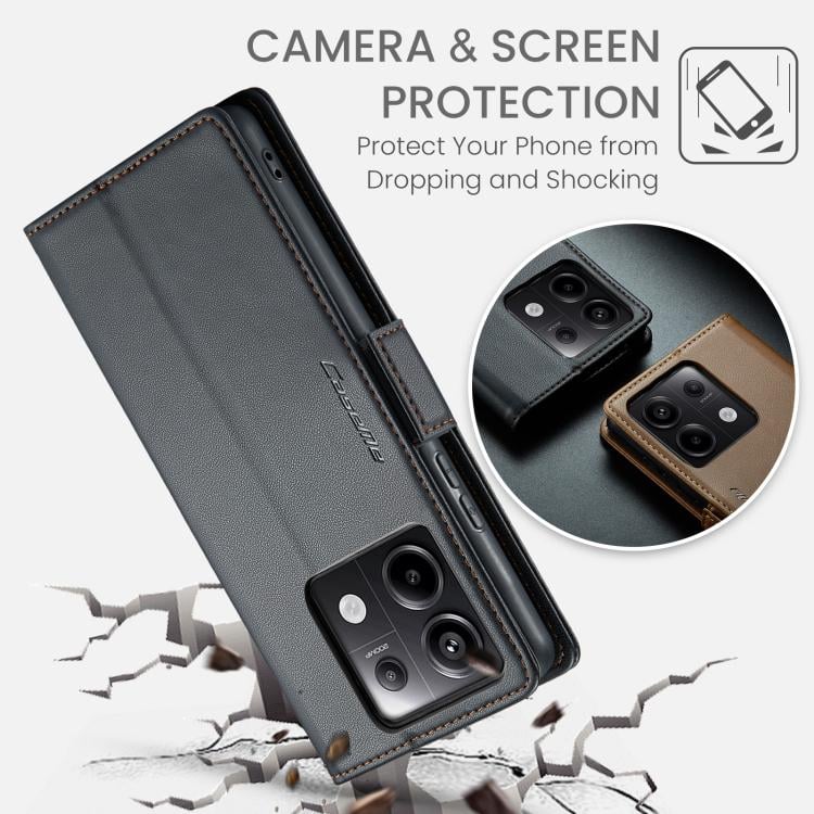 Шкіряний чохол-книжка Retro Case для Xiaomi Redmi Note 13 Pro / Poco M6 Pro Чорний (895107_1) - фото 6 Шкіряний чохол-книжка Retro Case для Xiaomi Redmi Note 13 Pro / Poco M6 Pro Чорний (895107_1) - фото 6