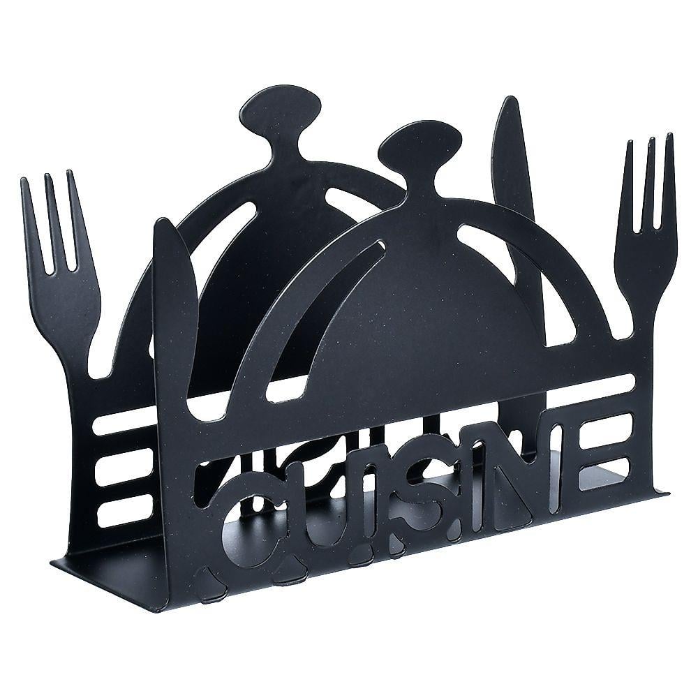 Серветниця Stenson Cuisine металева Black (35890552)