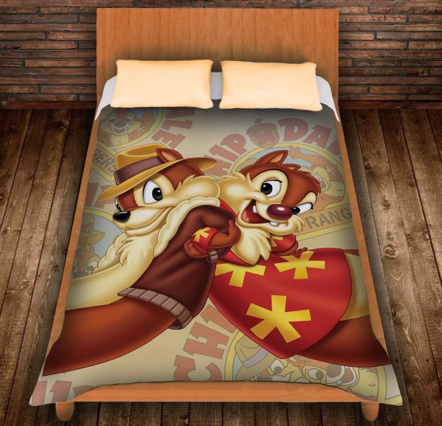 Плед с 3D принтом Чип и Дейл 150x200 см (epi_0311) Плед с 3D принтом Чип и Дейл 150x200 см (epi_0311)