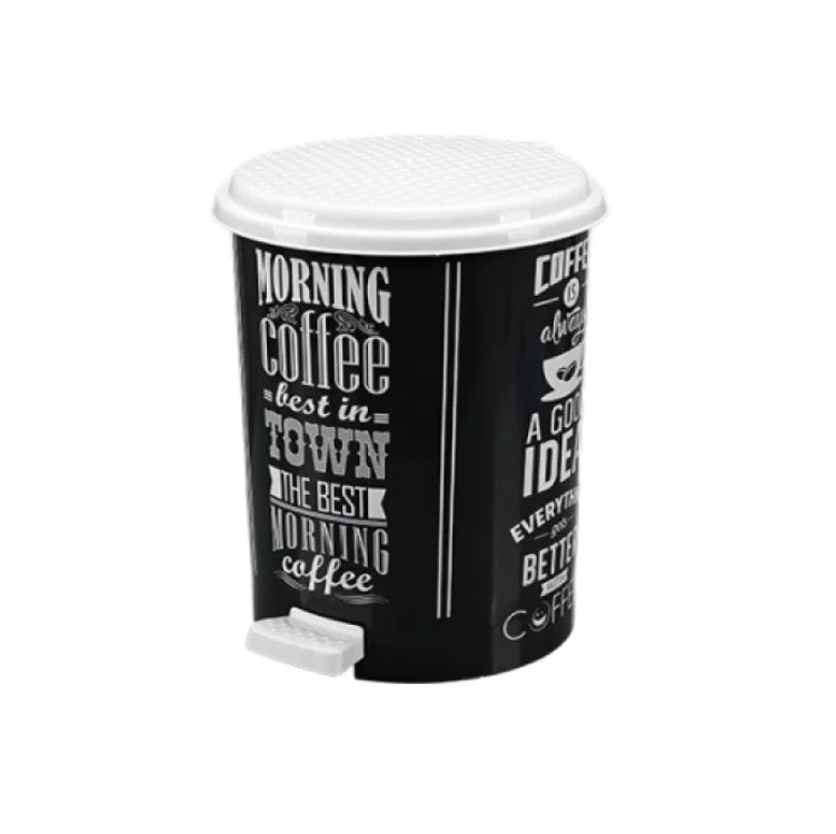 Ведро для мусора с педалью Elif Plastik Coffee 17 л Black (3119915144) Ведро для мусора с педалью Elif Plastik Coffee 17 л Black (3119915144)